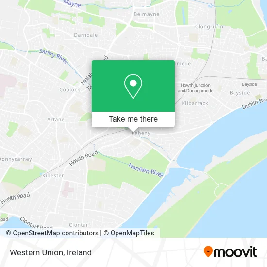 Western Union map