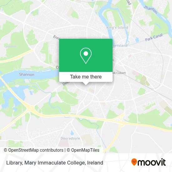 Library,  Mary Immaculate College map