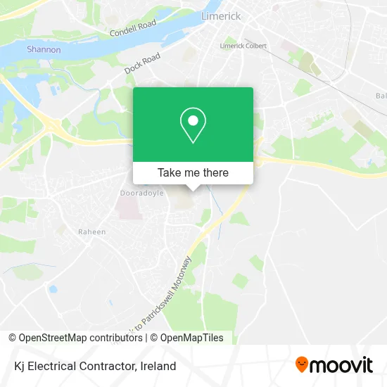 Kj Electrical Contractor map