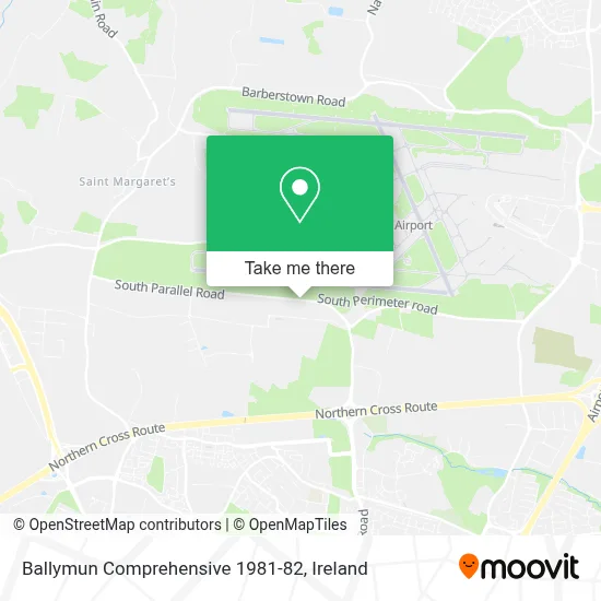 Ballymun Comprehensive 1981-82 map