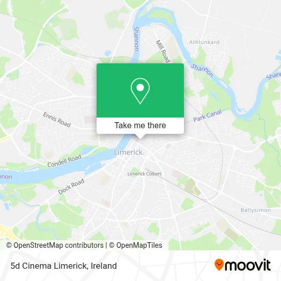 5d Cinema Limerick map