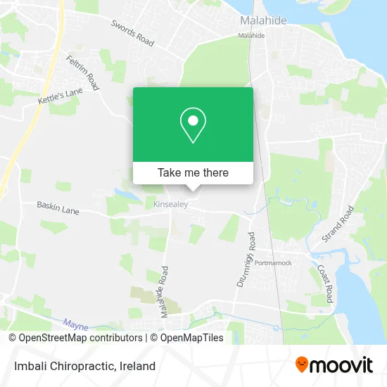 Imbali Chiropractic map