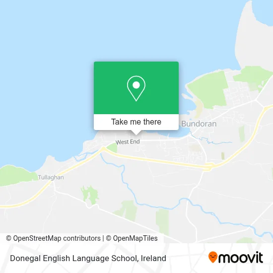 Donegal English Language School map