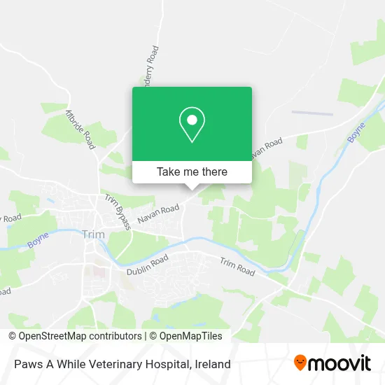 Paws A While Veterinary Hospital map
