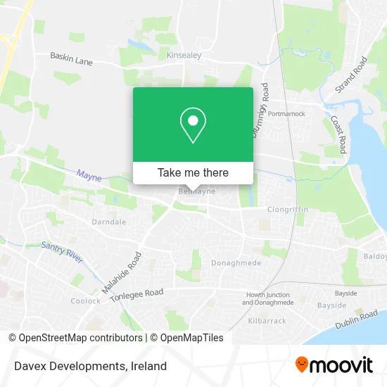 Davex Developments map