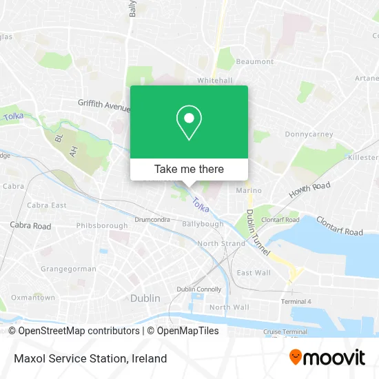Maxol Service Station map
