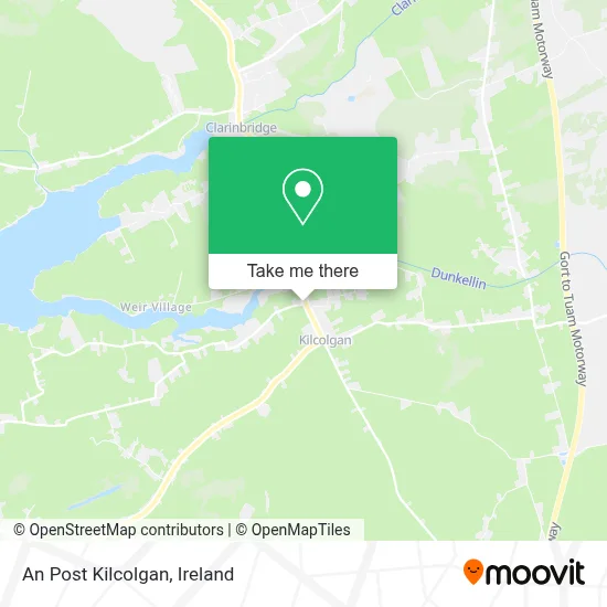An Post Kilcolgan map