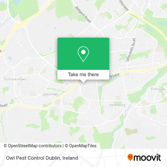 Owl Pest Control Dublin map