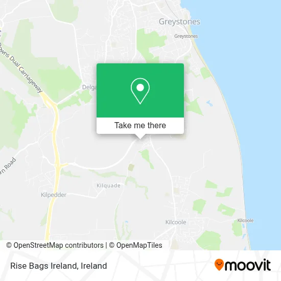 Rise Bags Ireland map