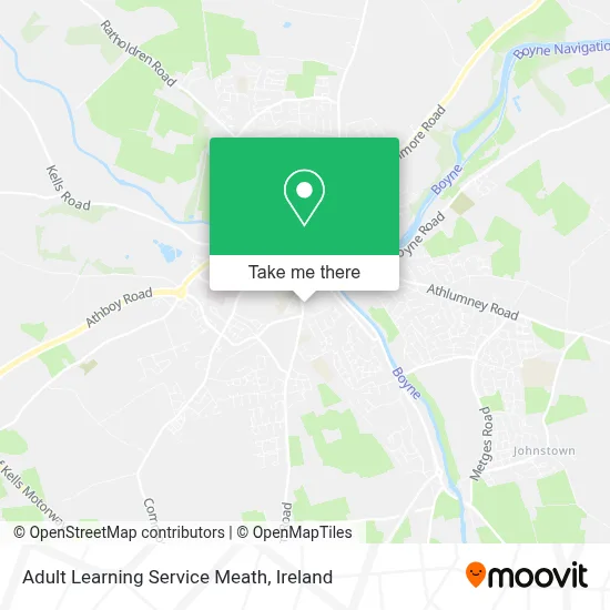 Adult Learning Service Meath map