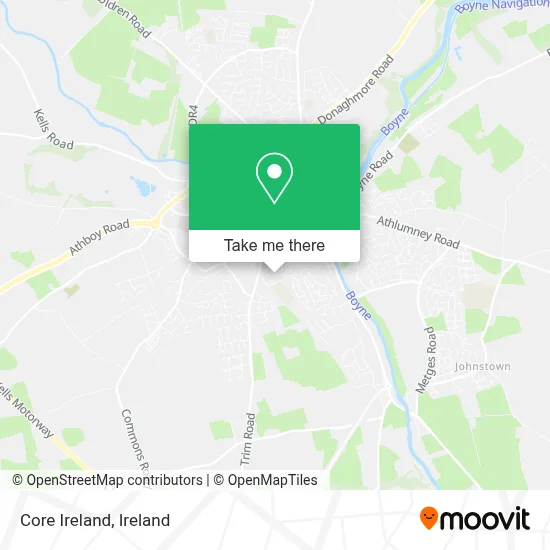 Core Ireland map