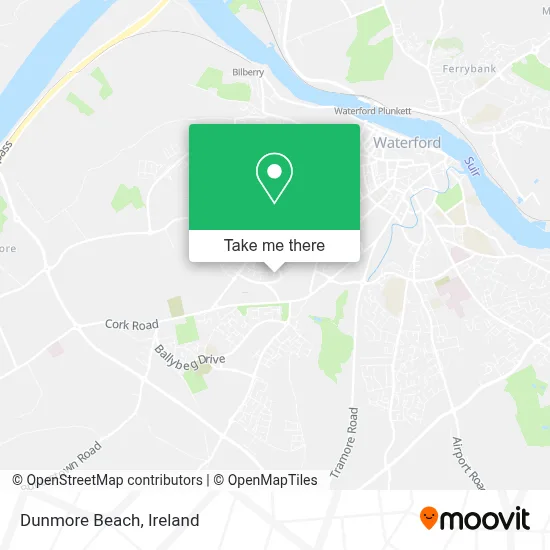 Dunmore Beach map