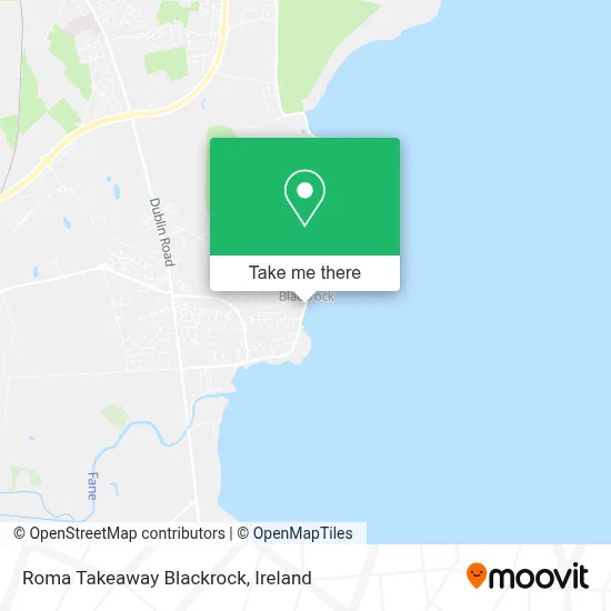 Roma Takeaway Blackrock map