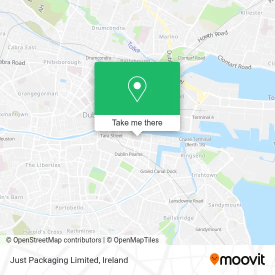 Just Packaging Limited map