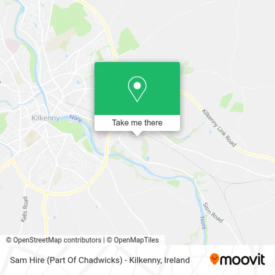 Sam Hire (Part Of Chadwicks) - Kilkenny map