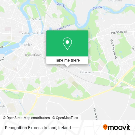 Recognition Express Ireland map