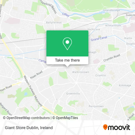 Giant Store Dublin map