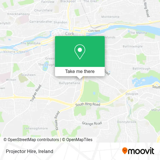 Projector Hire map