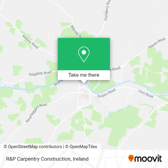 R&P Carpentry Construction map