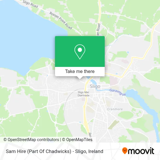 Sam Hire (Part Of Chadwicks) - Sligo map