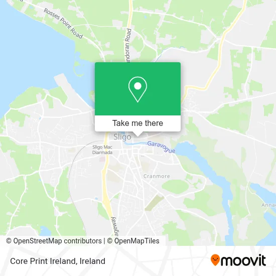 Core Print Ireland map
