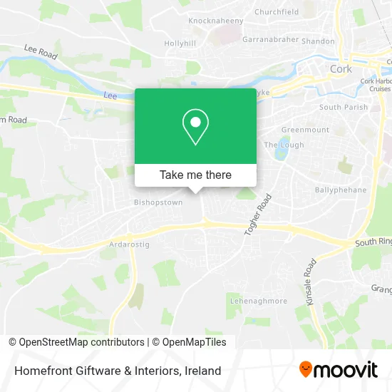 Homefront Giftware & Interiors map