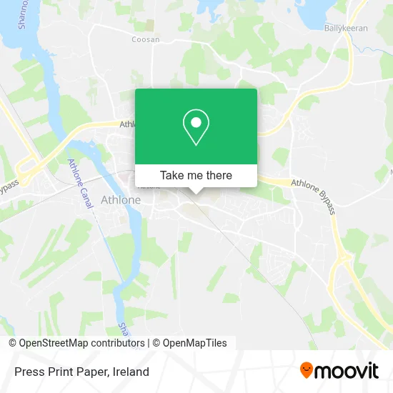 Press Print Paper map