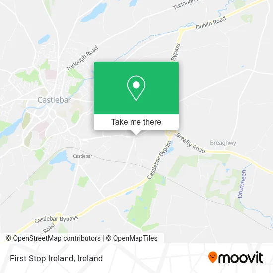 First Stop Ireland map