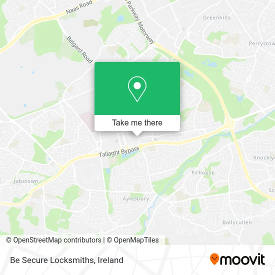 Be Secure Locksmiths map