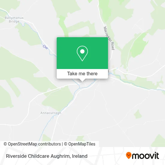 Riverside Childcare Aughrim map