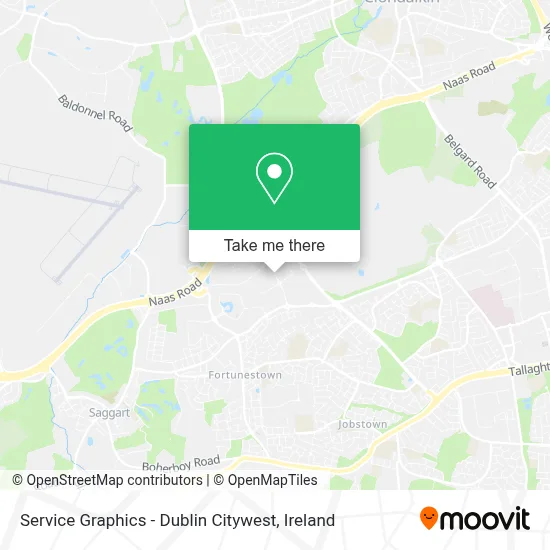 Service Graphics - Dublin Citywest map