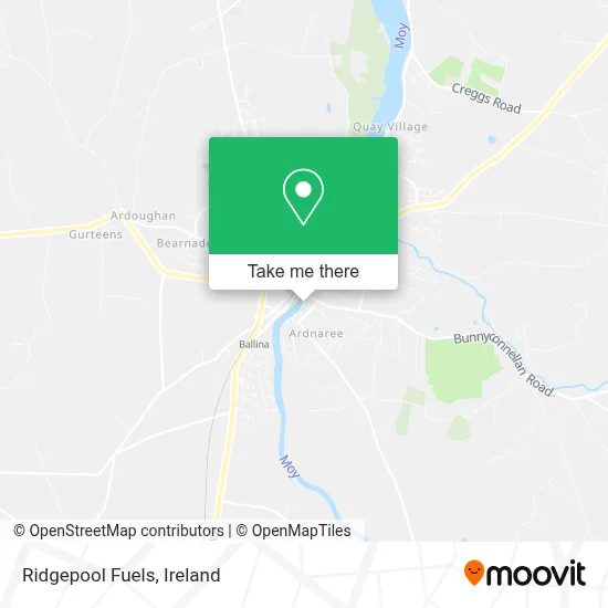 Ridgepool Fuels map