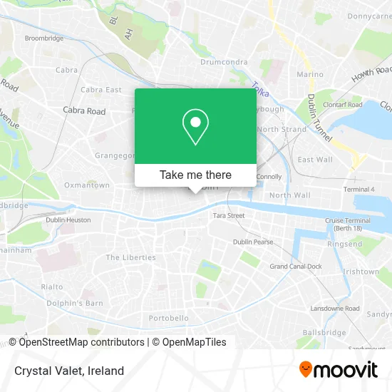 Crystal Valet map