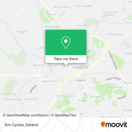 Km Cycles map