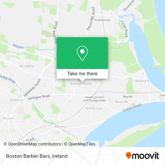 Boston Barber Bars map