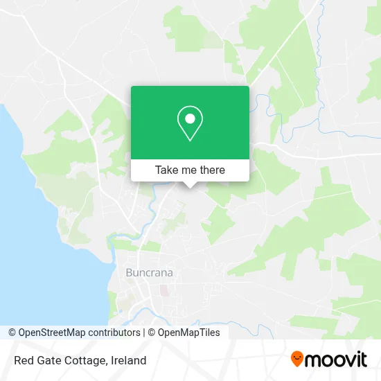 Red Gate Cottage map