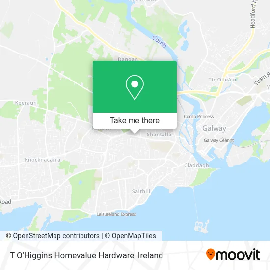 T O'Higgins Homevalue Hardware map
