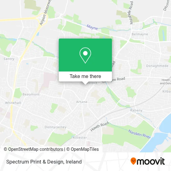 Spectrum Print & Design map