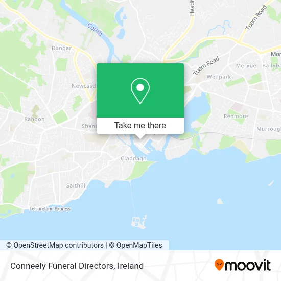 Conneely Funeral Directors map