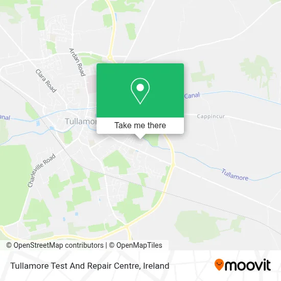 Tullamore Test And Repair Centre map