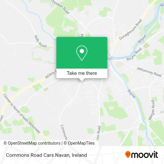 Commons Road Cars Navan map