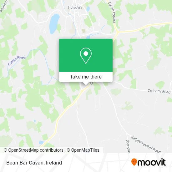 Bean Bar Cavan map