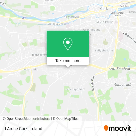 L'Arche Cork map