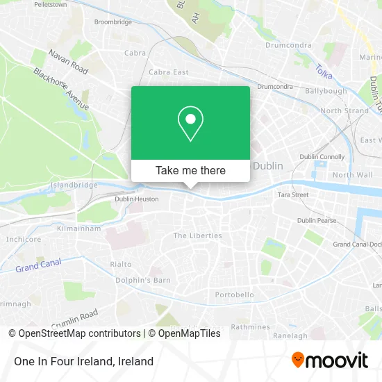 One In Four Ireland map