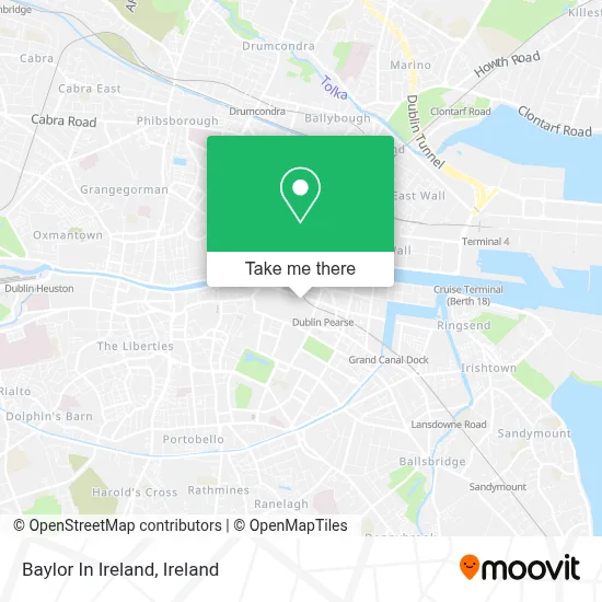 Baylor In Ireland map