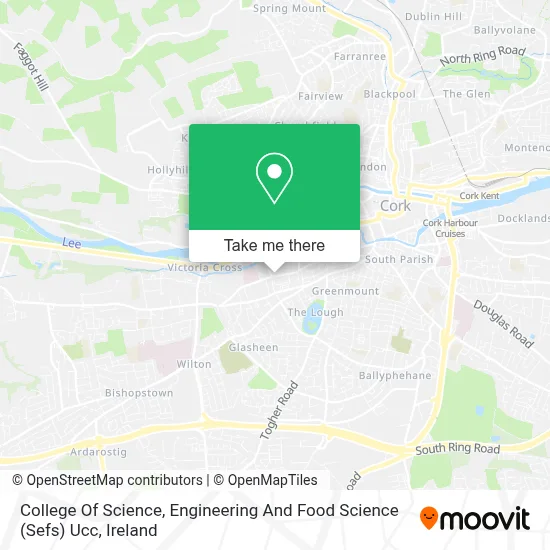 College Of Science, Engineering And Food Science (Sefs) Ucc map