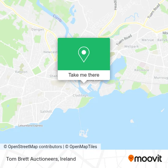 Tom Brett Auctioneers map