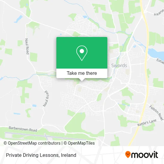 Private Driving Lessons map
