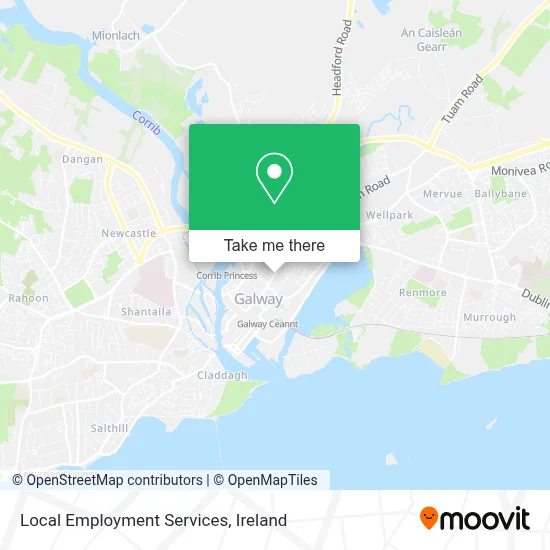 Local Employment Services map