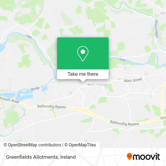 Greenfields Allotments map